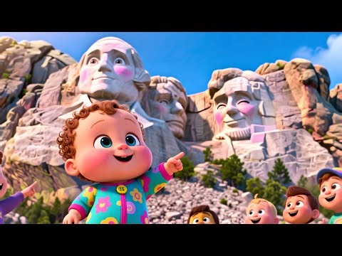 Mount Rushmore Baby Faces | Nursery Rhyme Song for Kids