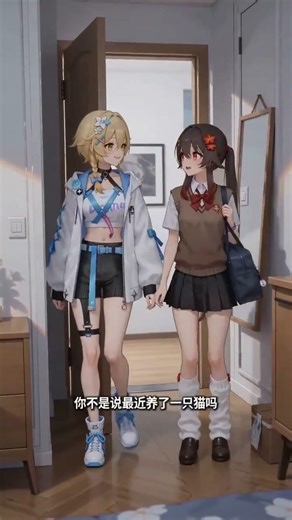 Innocent Hu Tao Meets Sly Lumine#genshinimpact #hutao #lumine