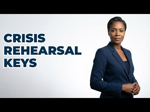 What Key Elements Form a Press Conference Rehearsal?