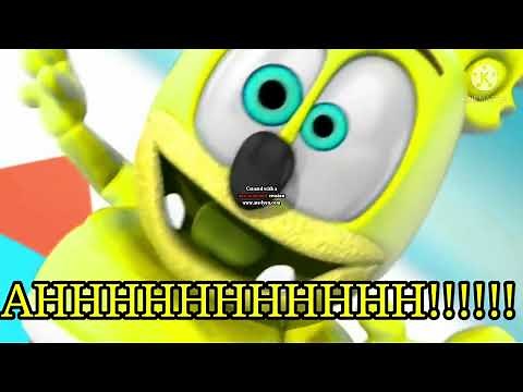 Yellow Gummy Bear Flattened With Lyrics