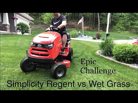 2021 Simplicity Regent Bagging Wet Grass Review