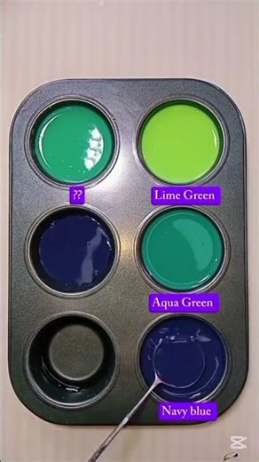 "Splash of time, Aqua and Navy💚💙Dive into colors!"#colormixing #colormixingmagic #colorpalette