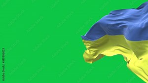 Ukraine waving flag background. Ukrainian symobol of union, peace and freedom.
