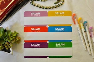 Name Tags, Stickers, Hello My Name Is, Salam My Name Is, Salaam, Islam, Faith, Greeting, Muslim, Peace - Etsy UK