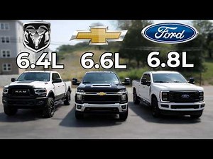 RAM 6.4L vs GM 6.6L vs Ford 6.8L V8! Which American V8 Sounds Best Straight Piped?