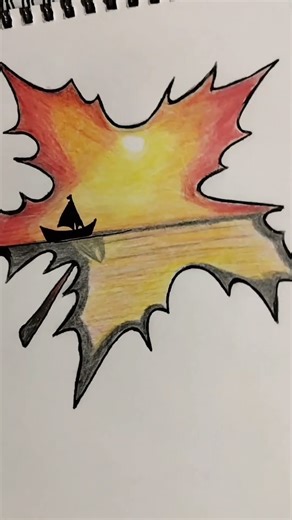 nature painting 🎨#shortvideo #trending #drawing #youtubeshorts #art #nature #naturelovers