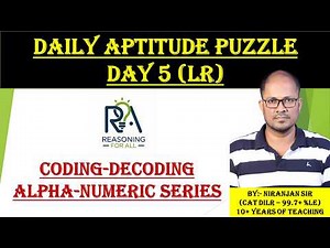 Daily Aptitude Puzzle Day 05 | Number Coding + Letter-Number Series | ALL APTITUDE EXAMS