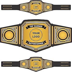 HANDSY Custom Championship Belt - Personalized Custom Wrestling Belt - Customizable Championship Belt for Award Sports Events