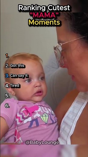 Ranking Cutest Babies Saying "Mama" Moments 👶❤️ | First Words That Melt Hearts! #Shorts