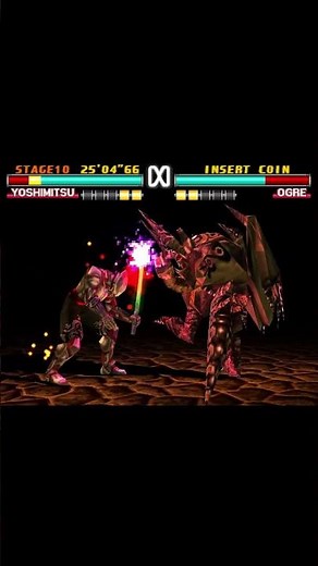 Tekken 3 - YOSHIMITSU vs OGRE: Healing Ninja vs Soul Devourer