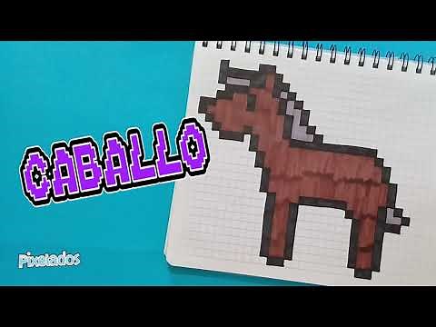 HOW TO DRAW A HORSE PIXEL ART - PIXELADOS