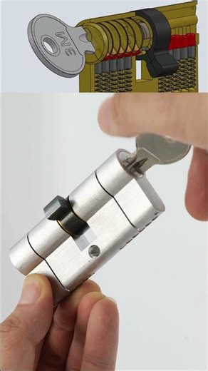 Let's take a look at the internal structure of the lock cylinder.