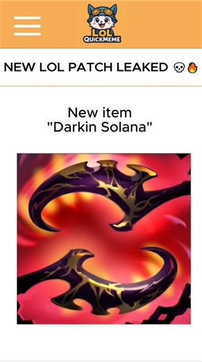 NEW LOL PATCH LEAKED 💀🔥