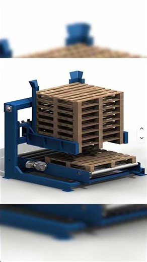 Pallet Stacker&Destacker#palletizer #palletdestacker #productionline #automatedsolutions #pallet