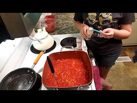 Sweet and savory Tomato Jam- easy canning recipe