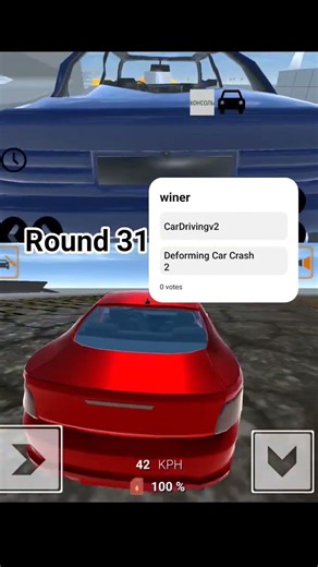 Softbody Tournament Round 31: Car Driving V2 Vs Deforming Car Crash 2