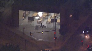 The Apple Store at North Ave and Clybourn Ave was damaged early Monday during the widespread looting reported throughout Chicago. https://bit.ly/31zqEWp | WGN TV