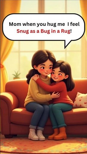 Snug as a Bug in a Rug 🐞 | Fun English Idiom You’ll Love!” #english #idioms