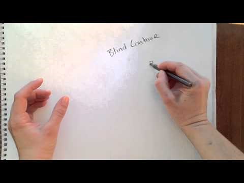 Blind Contour Hand Drawing