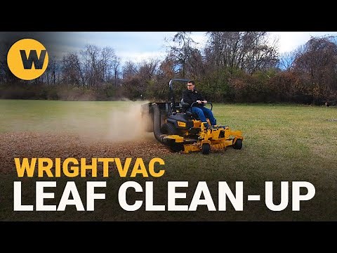 WRIGHTVAC Leaf Clean-up DEMO and Walk-Around