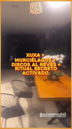 3.4K views · 23 reactions |  Xuxa + murciélagos + discos al revés = ritual secreto activado. Cuando pensabas que Xuxa solo cantaba para los chicos… ¡pero en secreto entrena a su ejército de murciélagos! #Xuxa #Murciélagos #BatGirl #MensajesOcultos #rockalnorte | Rock al Norte | Facebook
