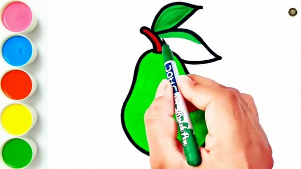 How to draw a pear 🍐 - Easy to draw step by step || Draw a Pear Fruit drawing step by step | By Arya