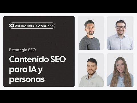 Contenido SEO para IA y personas: Posicionamiento, visibilidad y rentabilidad