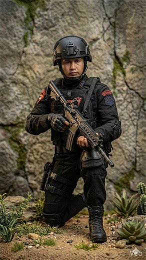 Set Up Diorama Action Figure Polisi Brimob #shorts