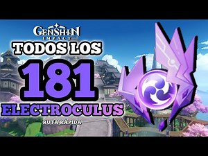 Todos los 181 ELECTROCULUS RUTA RÁPIDA | INAZUMA | Guia por ÁREAS Detallada | Genshin Impact