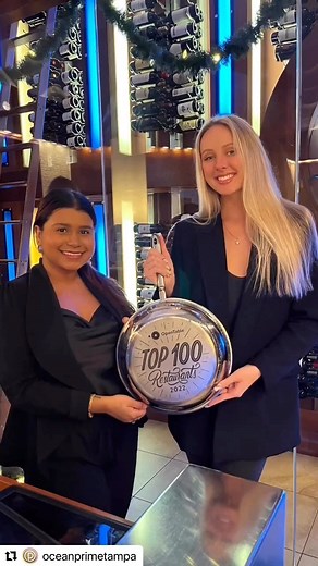 1.6K views | We’re thrilled to celebrate @OceanPrimeTampa being honored by @opentable as one of the Top 100 Restaurants of 2022! Thank you to our amazing guests for ranking Ocean Prime in your favorites ❤️ | Ocean Prime | Facebook