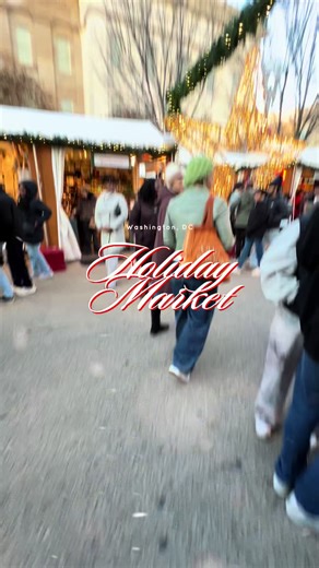 We absolutely loved the holiday market in DC . It was pretty packed at the time we went , but I’d definitely visit again . #holidaymarket #washingtondc #vlogmas #fypシ