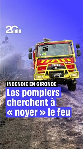 Les sapeurs-pompiers réalisent des opérations de noyage pour tenter de fixer le feu