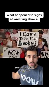 What happened to signs at wrestling shows? #wwe #aew #wrestling | Chris Van Vliet
