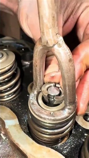 Installing a Round Steel Rod into a Spring #MetalWork #shortvideo #fypシ