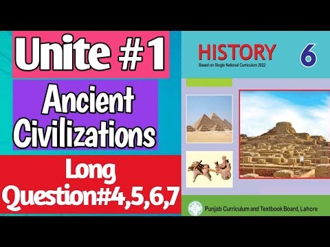 Class 6th History Chapter#1 Exercise long Question#|Class4,5,6,7 History New Book 2023-24#6thhistory