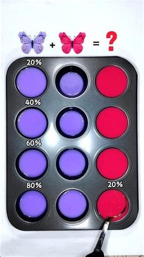 Lavender @ Dark Pink Color Mixing | Colorpalette 🧚 #colormix #artmixing #shorts #colormixing