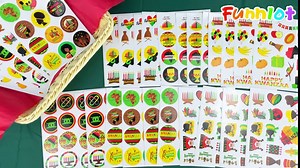 Funnlot Kwanzaa Stickers Kwanzaa Stickers for Kids 30 Sheets Happy Kwanzaa Stickers Kwanzaa Crafts for Kids Kwanzaa Gifts for Kids for Kwanzaa Party Supplies Favors