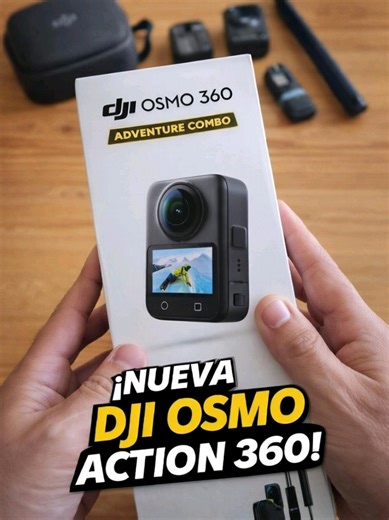 🎥✨ Descubre la nueva DJI Osmo 360 Adventure Combo, la cámara 360° que va a cambiar la forma en la que te enseñamos el mundo. Grabación en 360° con capacidad de grabar en 8K a 60 fps, fotos panorámicas de hasta 120 MP, estabilización RockSteady HorizonSteady y sensores de alta calidad para capturar cada ruta, cada paisaje y cada aventura con una fluidez brutal. Resistente al agua, control por voz, seguimiento inteligente y edición directa desde el móvil para que crear contenido inmersivo sea tan