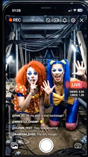 "Clowning Around: Sneaky Duo's WrestleMania Heist Under the Ring!"#wrestlemania