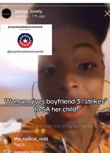 ⚠️ Before you feel sorry for this woman or take anything she says at face value, understand this: JassyG gave her kids to CPS voluntarily so she could visit men she met on YouTube and told the internet they were with their fathers or grandparents. She claims to be a protective mother but predicted her daughter would be SA/traf****ed in a tarot reading she did on herself and still left her with a man she barely knew. She lost custody of the child she’s using for storytime content. The father has