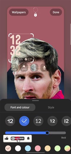 Make Your Lock Screen Text Blend with Wallpaper! #samsung #oneui #customization #lockscreen