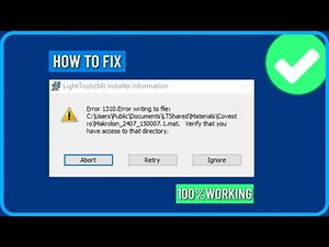 How to Fix Error 1310 Error Writing to File When Try Installing a Program in Windows 11/10/8/7