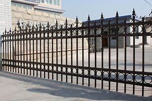 [Hot Item] Wrought Iron Fence Cost Back and Front Yard Square Fence Panel Security Panels Fence