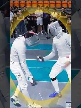 Cuando la deportividad supera el marcador｜Momento icónico de esgrima！#Esgrima #Deportividad