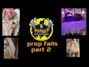Spirit Halloween prop fails