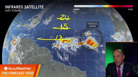 Many obstacles between the tropical wave and the US