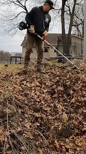 Almost Fell To Death WEED WHACKING #cleanup #satisfying #lawncare | Leaving A Mark Outdoors