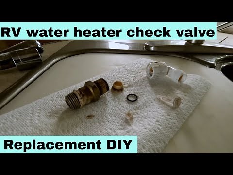 RV Water Heater Check Valve Replacement - No Hot Water Diagnosis and Fix