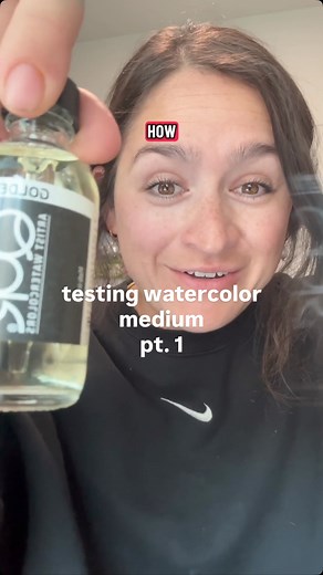 part one of testing watercolor medium for the first time! | Moonstruck Creations