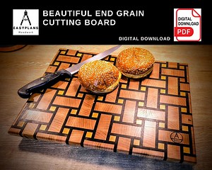 PLANS for End Grain Basket Weave Cutting Chopping Board Woodworking Project for the Home - Etsy